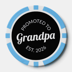 Hij werd gepromoveerd tot opa Est. 2026 I Poker Chips