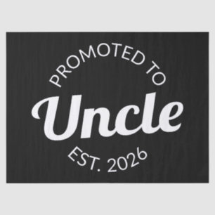 Hij werd gepromoveerd tot Uncle Est. 2026 I Tissuepapier