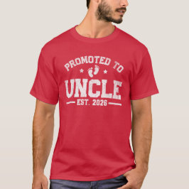 Hij werd gepromoveerd tot Uncle Test. Aankondiging T-shirt