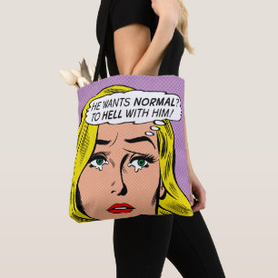 "Hij wil Normaal?" canvas tas