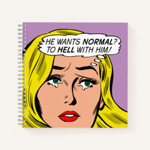"Hij wil Normaal?" Spiral Journal/notebook Notitieboek