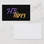 HIJ woont Visitekaartjes (Voorkant / Achterkant)