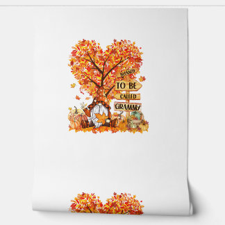 Hij wordt ook wel Grammy Gnome Herfst Thanksgivin Behang