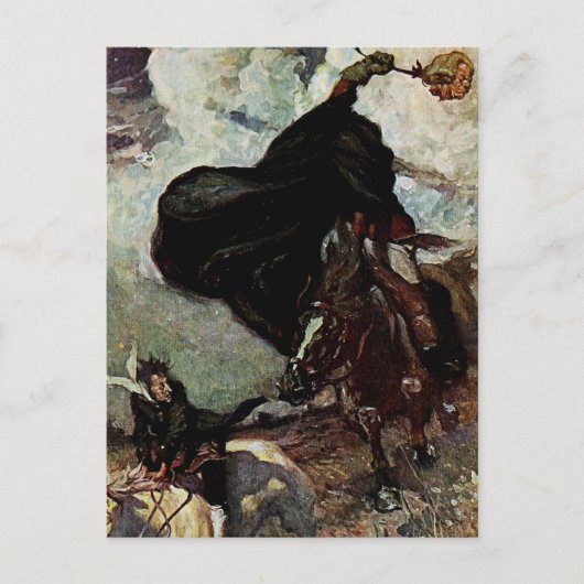 Hij zag de Goblin Rising Briefkaart (Voorkant)