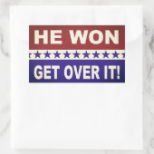 Hij zal er overheen komen! Stickers (Tas)