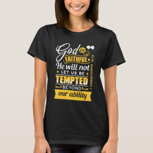 Hij Zal Je Niet Laten Verleiden – Bijbelvers T-shirt