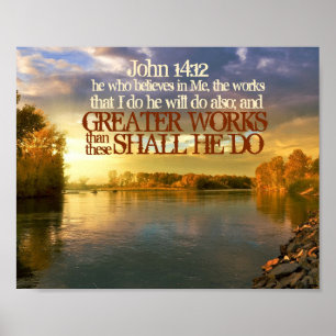 Hij zal John 14:12 doen. Poster