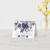 Hij zal ons een paarse waterverf briefje geven. kaart (Gele Bloem)