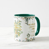 Hij zal u met zijn Wings Psalm 91:4 beschutting bi Mok (Voorkant rechts)