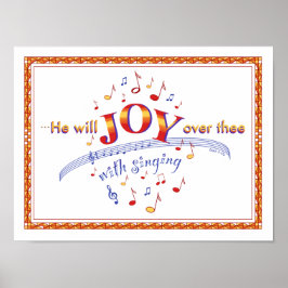 "Hij zal vrezen..." Bijbelprijsopgave met muziekno Poster