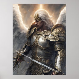 Hij zal Zijn engelen bevelen om u te beschermen. P Poster