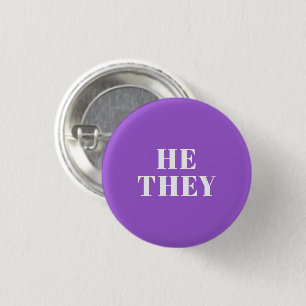 Hij, ze paars de voorkeur voor de pridepin ronde button 3,2 cm