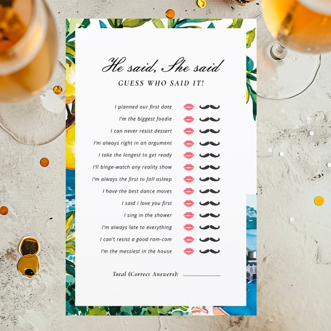 Hij zei dat ze Amalfi Vrijgezellenfeest spel zei (Creator heeft geüpload)