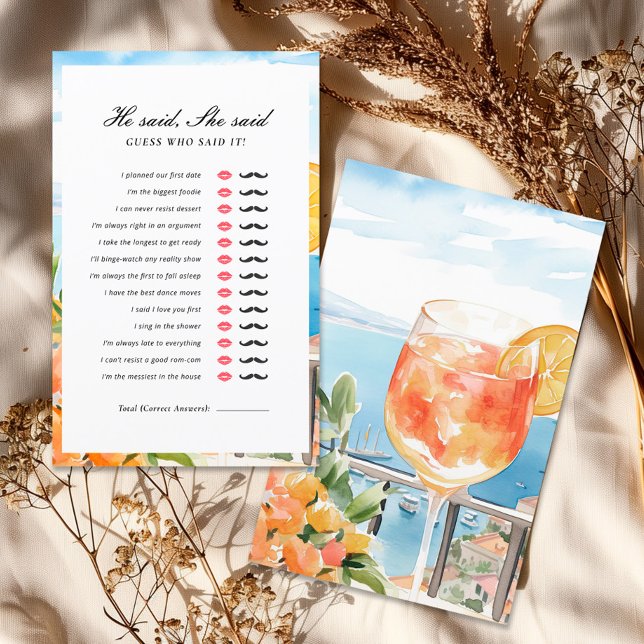 Hij zei dat ze Aperol Spritz Vrijgezellenfeest spe (Creator heeft geüpload)