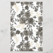 Hij zei dat ze Black Roos BridalShower Game Card z Flyer (Achterkant)