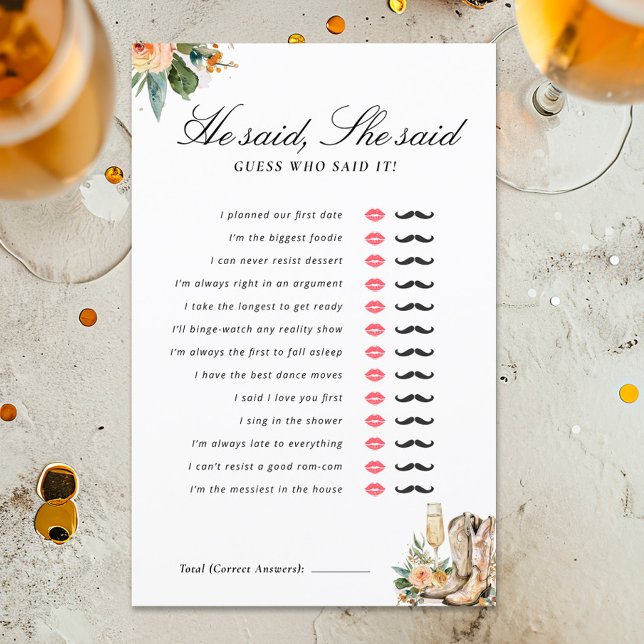 Hij zei dat ze Boots Bubbly Vrijgezellenfeest spel (Creator heeft geüpload)