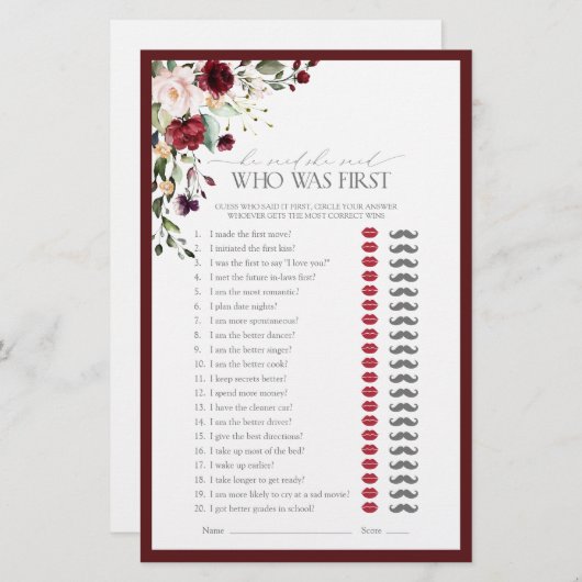 Hij zei dat ze het Vrijgezellenfeest van Burgundy (Voorkant / Achterkant)