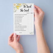 Hij zei dat ze Lemon en Roos BridalShower Kaart ze (Hand)