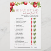 Hij zei dat ze Modern Apple Vrijgezellenfeest Game (Voorkant)