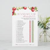 Hij zei dat ze Modern Apple Vrijgezellenfeest Game (Staand voorkant)