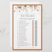 Hij zei dat ze Rustic Floral Vrijgezellenfeest Gam (Voorkant / Achterkant)