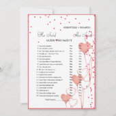 Hij zei dat ze Vrijgezellenfeest spelkaart zei Aankondiging (Voorkant)