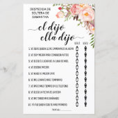 Hij zei dat ze vrijgezellenfeest tweetalige game z (Achterkant)