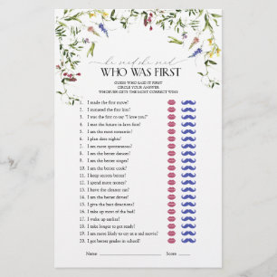 Hij zei dat ze wilde bloem Vrijgezellenfeest spel 