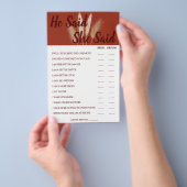 Hij zei dat ze zei dat Pampas Couples een Kaart va (Hand)