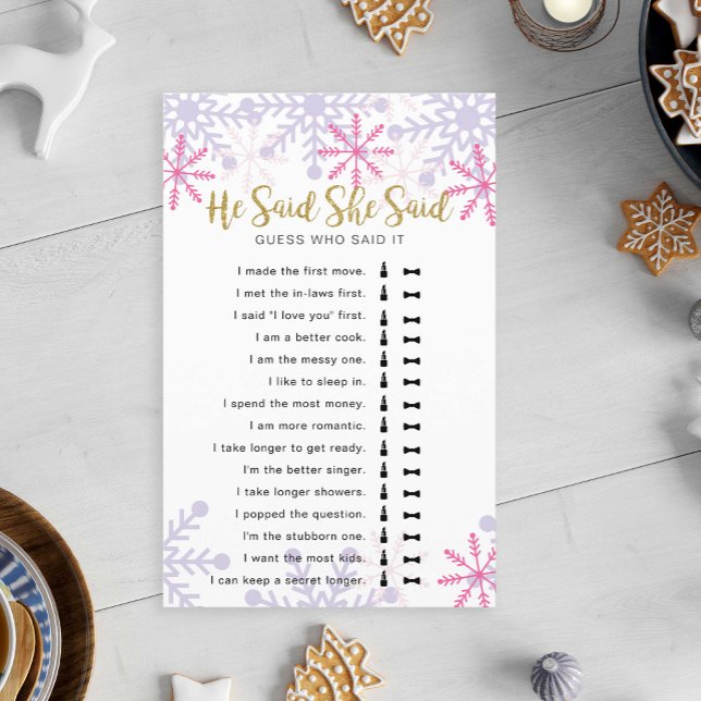 Hij zei dat ze zei dat Vrijgezellenfeest de sneeuw (Creator heeft geüpload)