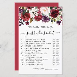 Hij zei dat ze zei dat Vrijgezellenfeest Game