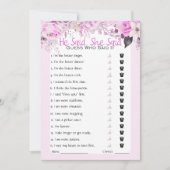 Hij zei dat ze zei dat Vrijgezellenfeest Game Kaart (Voorkant)