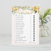 Hij zei dat ze zei dat Vrijgezellenfeest Game Kaart (Staand voorkant)