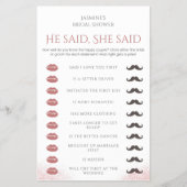 Hij zei dat ze zei dat Vrijgezellenfeest Game Pros Flyer (Voorkant)