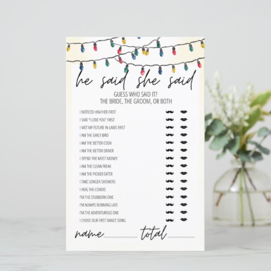 Hij zei dat ze zei dat Vrijgezellenfeest Game was. (Staand voorkant)