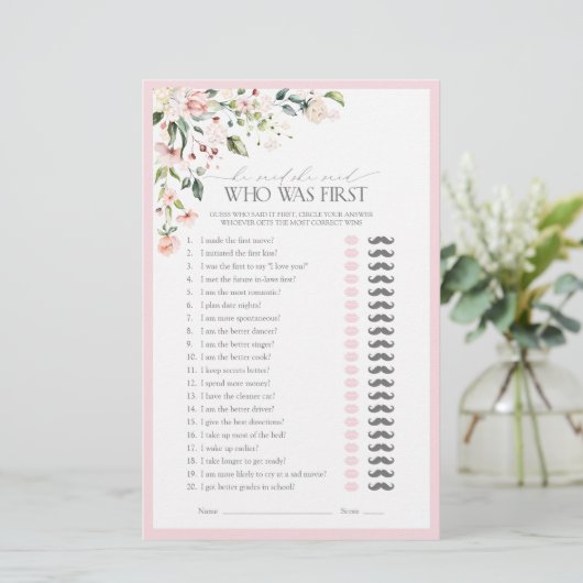 Hij zei dat ze zei dat ze roze bloemen Vrijgezelle (Staand voorkant)