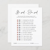 Hij zei dat ze zei | Modern minimaal Vrijgezellenf (Voorkant / Achterkant)