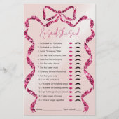 Hij zei, ze zei dat ze een roze strik Vrijgezellen (Voorkant)