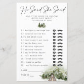 Hij zei, ze zei in de Bossen Bachelorette (Voorkant)