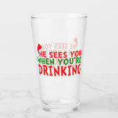 Hij ziet je als je drink glas (Achterkant)