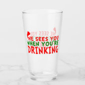 Hij ziet je als je drink glas (Voorkant)