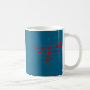 Hij ziet je als je knijpt Kerstman Grappig Citaat Koffiemok