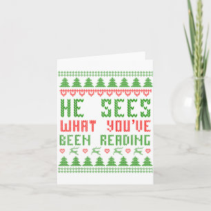 Hij ziet wat je hebt gelezen Kerstboek Wo Kaart
