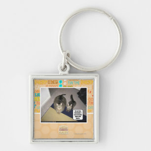 Hij ziet zijn grote beenderen. sleutelhanger