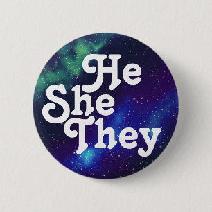 Hij/zij/zij  Galaxy Pronoun Button