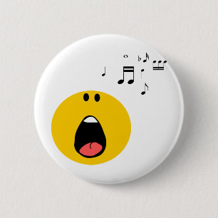 hij zingt zijn hart uit ronde button 5,7 cm
