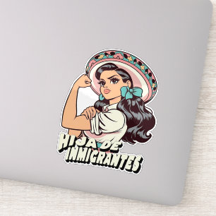 Hija De Inmigrantes Cultura Mexicana Sticker