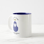 Hijab est ma couronne - tasse de café BLEUE (Devant gauche)