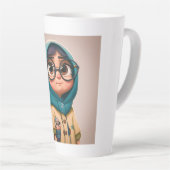 Hijab fille Latte Mug (Angle droit)