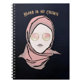 Hijab is Mijn Kroonillustratie | Achtergrond zeema Notitieboek